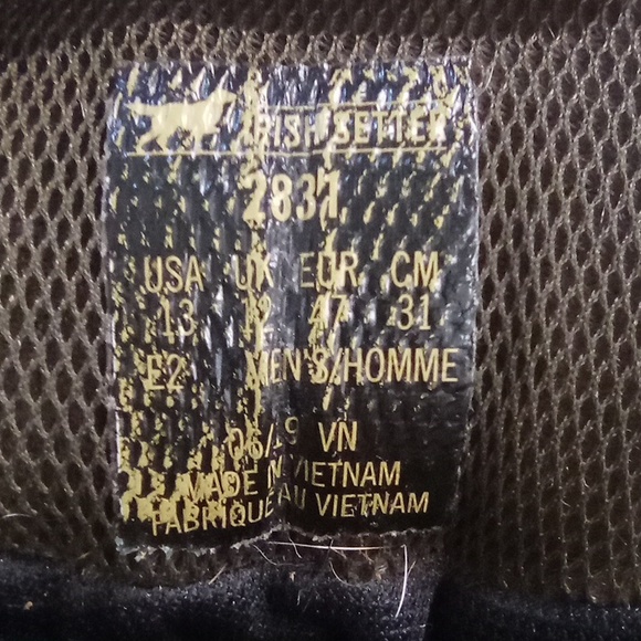 Irish Setter, size 13, men's hunting camo boots. - Picture 7 of 16